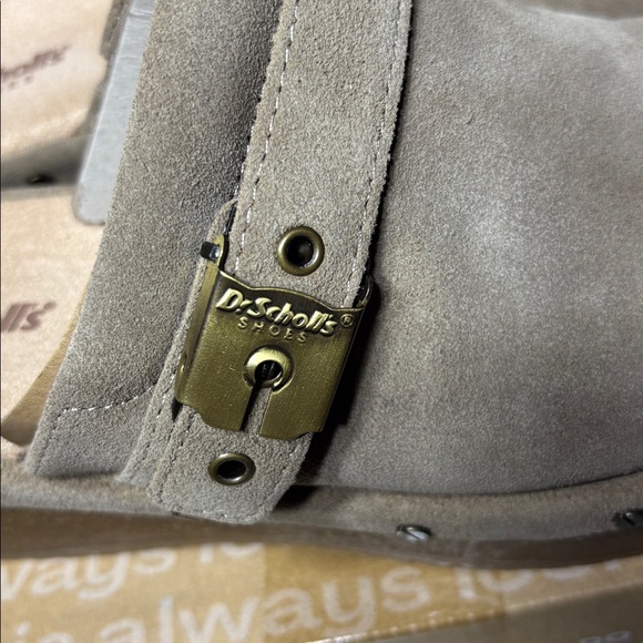 Dr. Scholl's Original Flex Taupe Suede slip-on mule/clog NWBox Size 7.5 - Picture 7 of 10